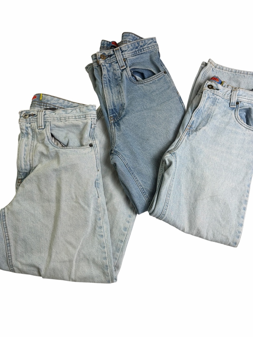 3 Pair Lot EMPYRE Denim relaxed Baggy Loose jeans Y2K Style Jeans Mens Size 28
